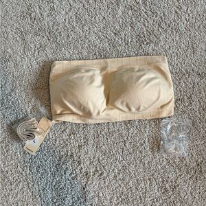 True Kind NWT Strapless Nude Bandeau Bra Size Large